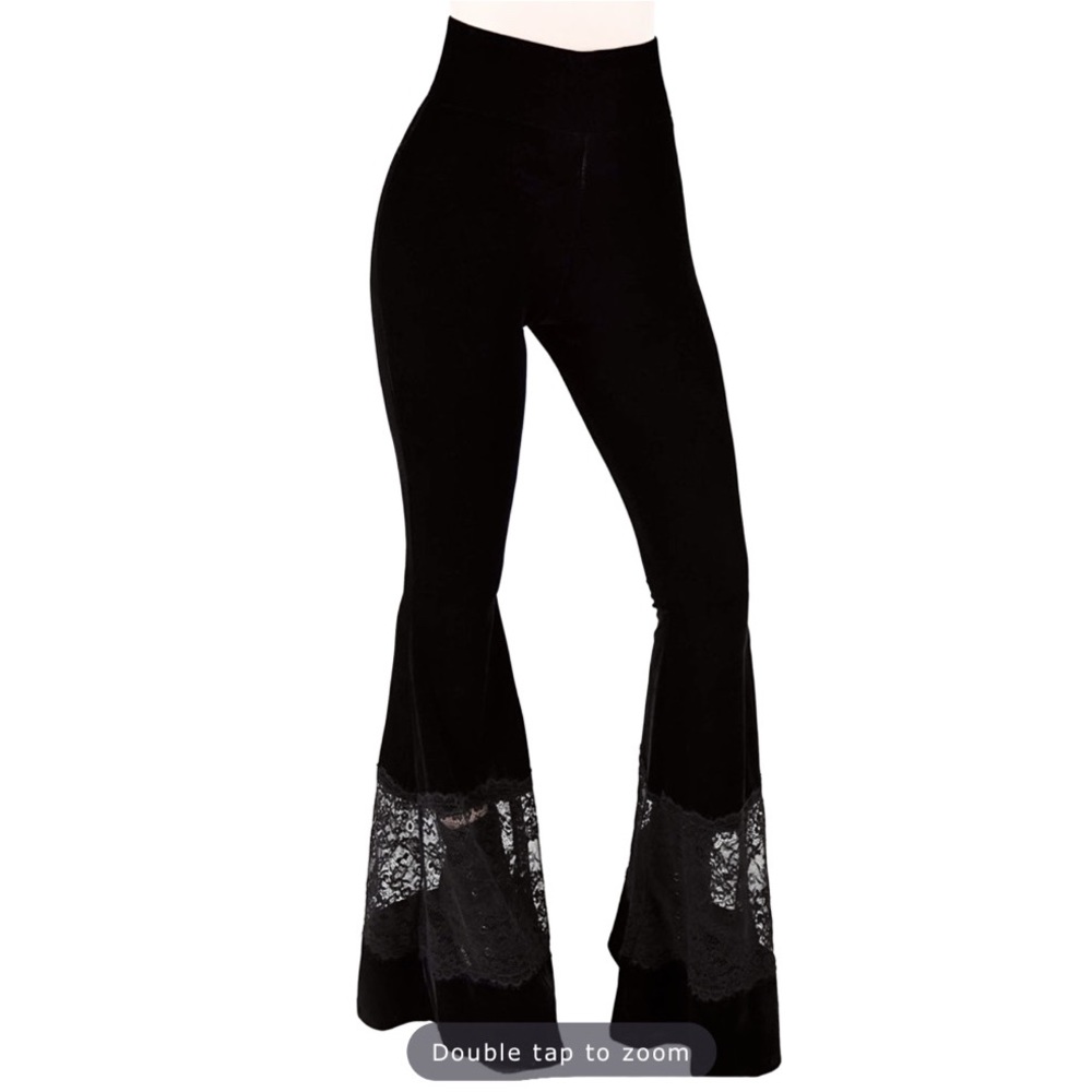Killstar velvet bell bottoms